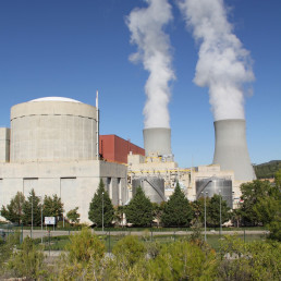 Disposición de los edificios en la Central Nuclear Cofrentes